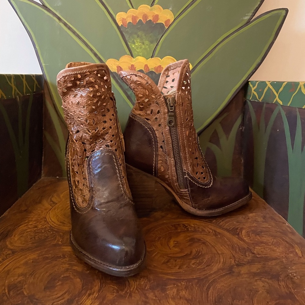 Bed Stu Irma Laser Cut Ankle Boots